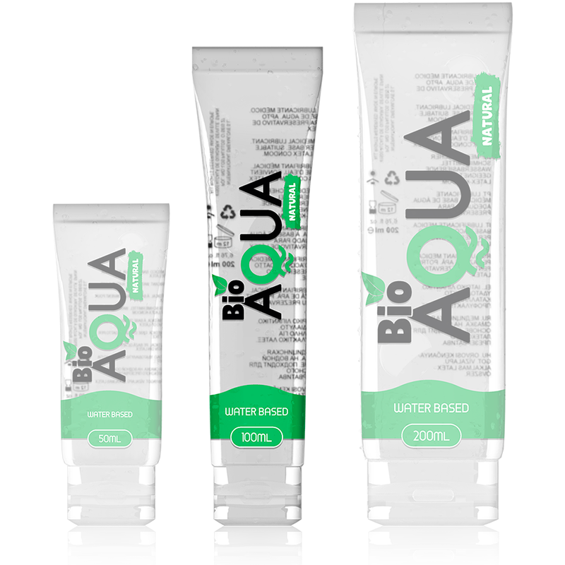 BIOAQUA - LUBRIFICANTE INGREDIENTES NATURAIS BASE ÁGUA 100 ML