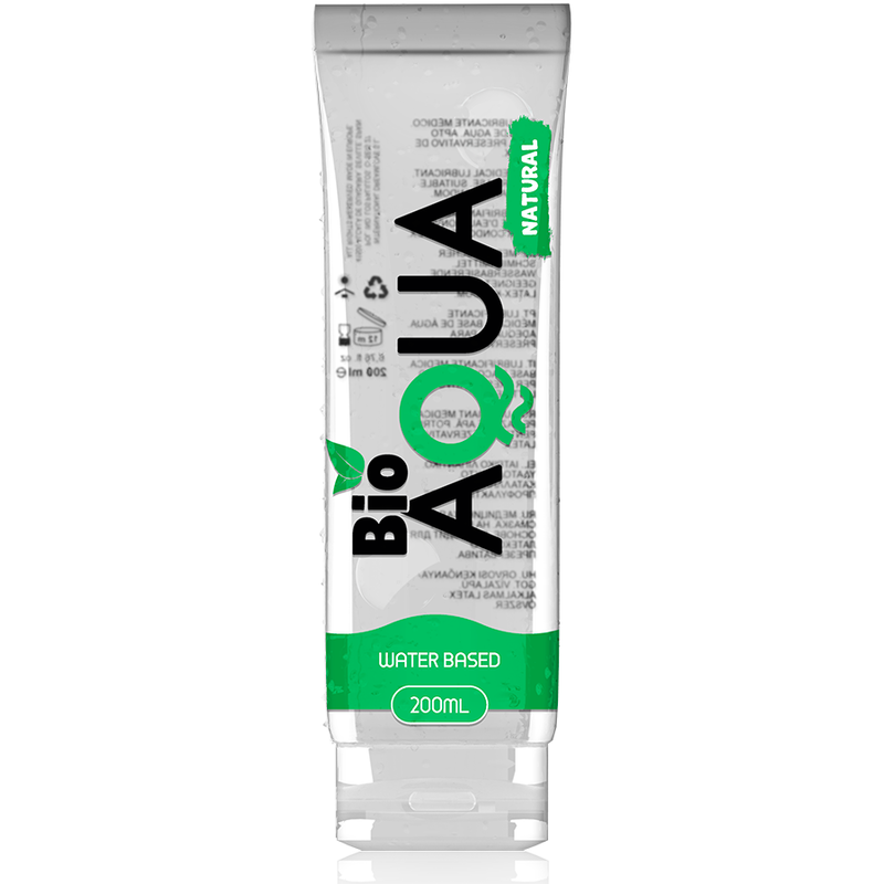 BIOAQUA - LUBRIFICANTE INGREDIENTES NATURAIS BASE ÁGUA 200 ML