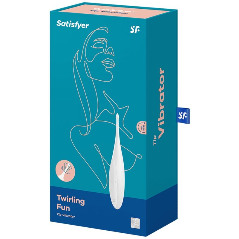 Satisfyer - Vibrador Twirling Fun Tip Branco
