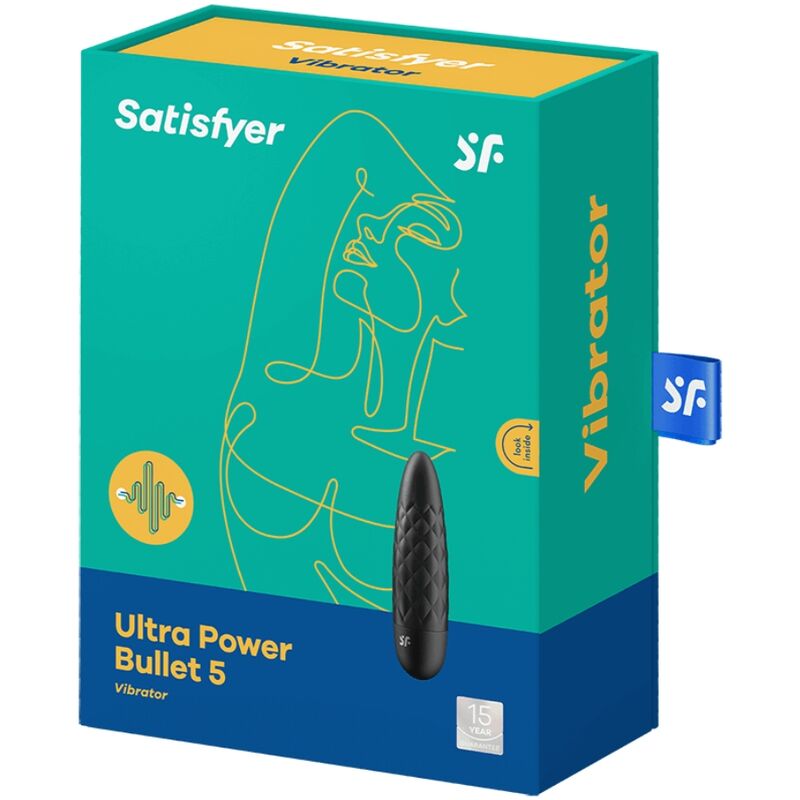 SATISFYER - ULTRA POWER BULLET 5 BALA VIBRADORA PRETA