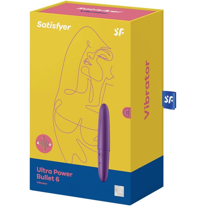 SATISFYER - ULTRA POWER BULLET 6 BALA VIBRADORA ROXA