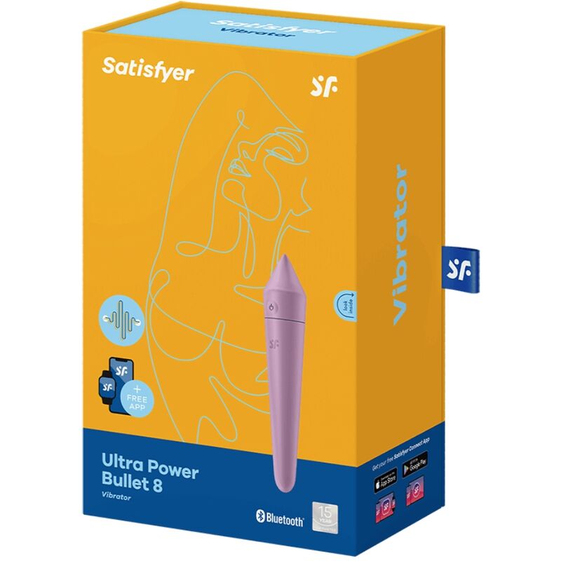 SATISFYER - ULTRA POWER BULLET 8 BALA VIBRADORA LILÁS
