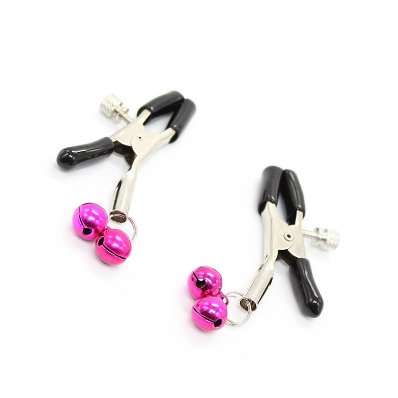 OHMAMA FETISH - PINÇAS PARA MAMILOS COM GUARDA-SINO ROSA