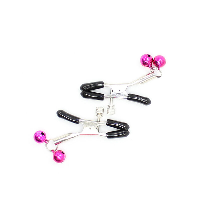 OHMAMA FETISH - PINÇAS PARA MAMILOS COM GUARDA-SINO ROSA