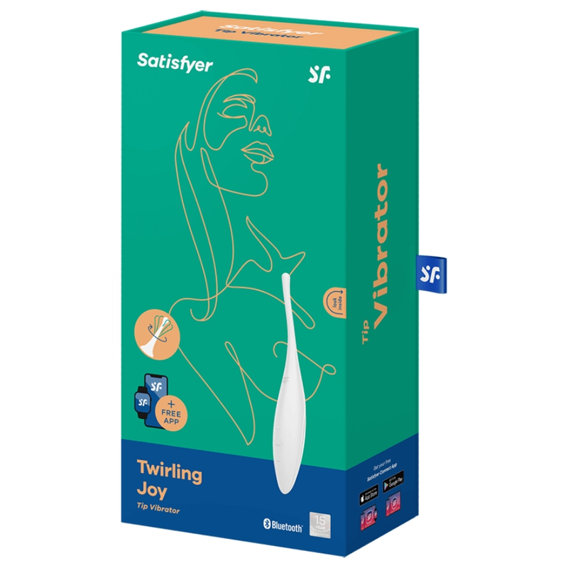 SATISFYER - TWIRLING JOY ESTIMULADOR CLITORIANO BRANCO