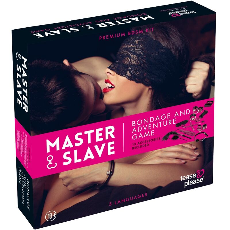 TEASE & PLEASE - JOGO 13 ACESSÓRIOS BONDAGE MAGENTA