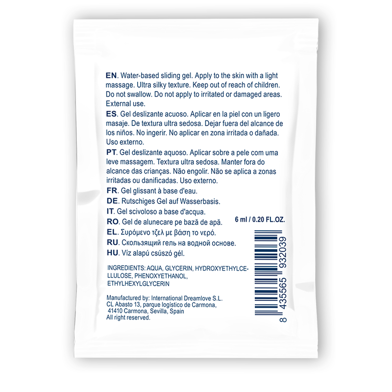 WATERFEEL - GEL DESLIZANTE BASE ÁGUA NEUTRO 6 ML