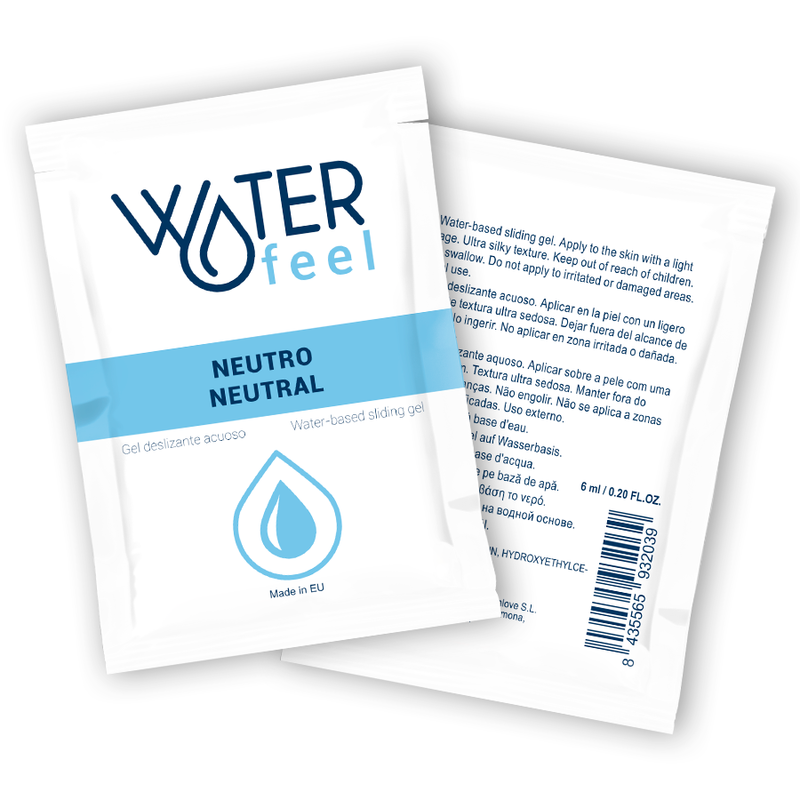 WATERFEEL - GEL DESLIZANTE BASE ÁGUA NEUTRO 6 ML