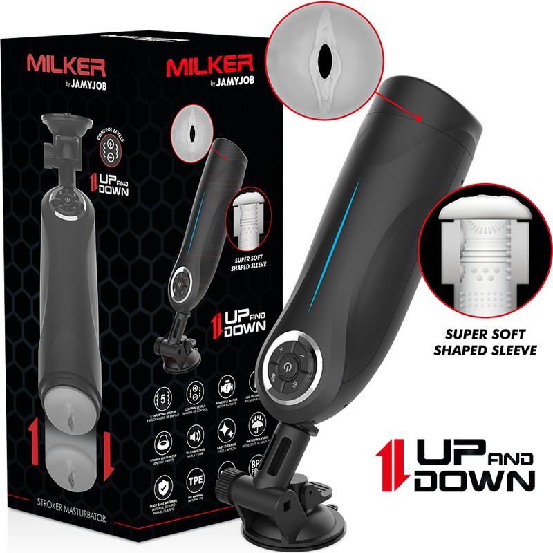 JAMYJOB - MILKER STROKER COM MOVIMENTO UP AND DOWN