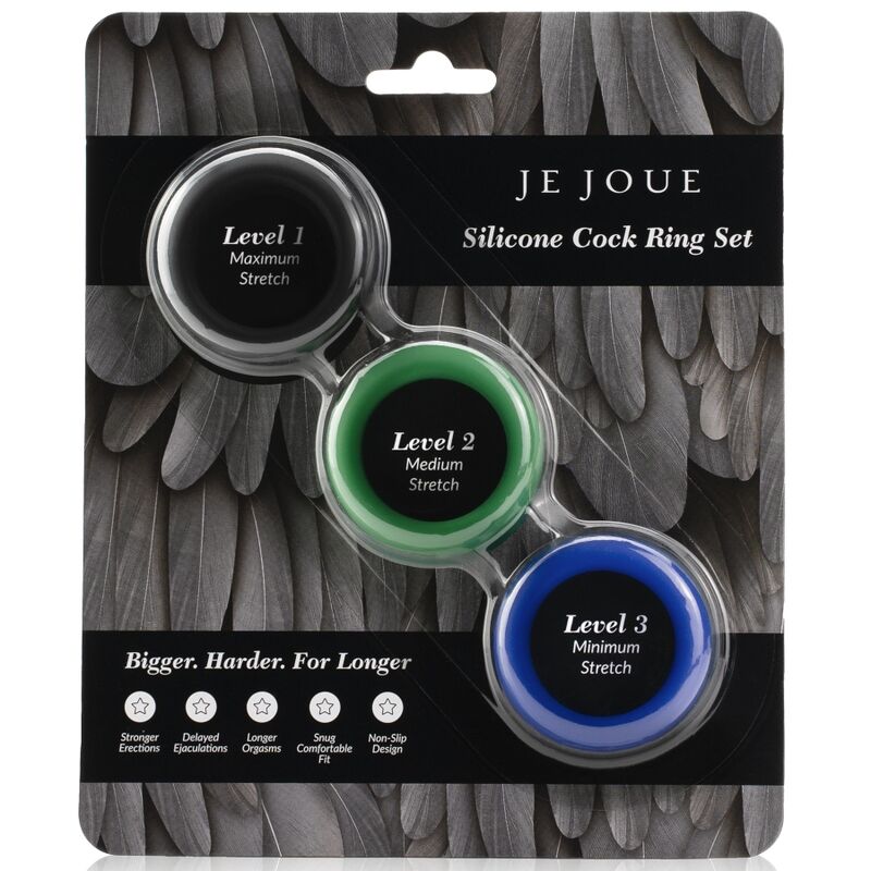 JE JOUE - CONJUNTO DE ANÉIS EM SILICONE PARA PÊNIS
