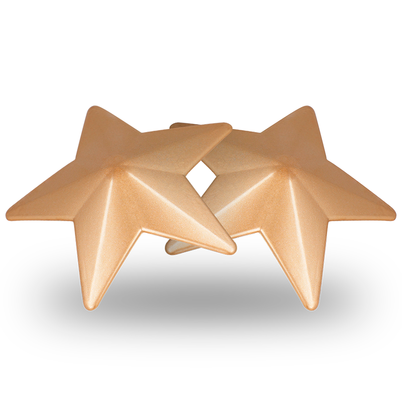 COQUETTE CHIC DESIRE - COBRE MAMILOS METAL ESTRELAS