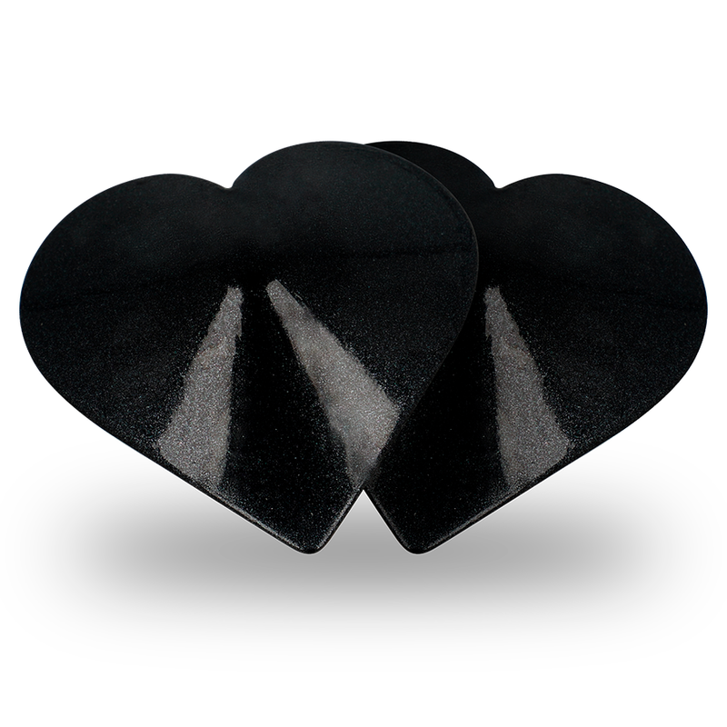 COQUETTE CHIC DESIRE - COBRE MAMILOS METAL CORAÇÕES PRETOS
