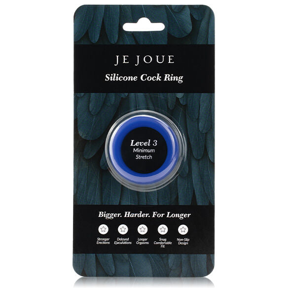 JE JOUE - ANEL EM SILICONE AZUL - ESTRANGULAMENTO MÍNIMO