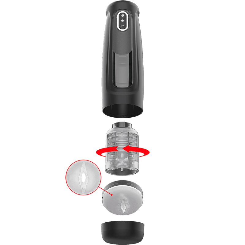 JAMYJOB - TORNADO MASTURBADOR COM TECNOLOGIA 360 ROTATE