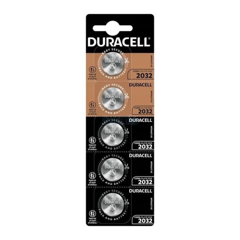 Duracell - Bateria Boto Litio Cr2032 3V 5 Unidade