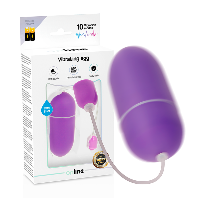 ONLINE - OVO VIBRADOR À PROVA DE ÁGUA LILÁS