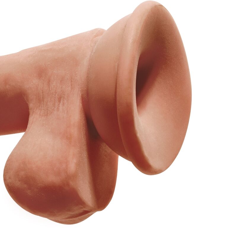 KING COCK - PLUS 3D DILDO COM TESTÍCULOS 17 CM