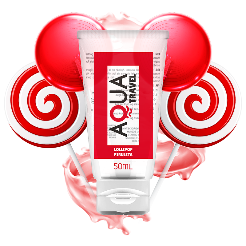 AQUA TRAVEL - LUBRIFICANTE À BASE DE ÁGUA SABOR CHUPA-CHUPA 50 ML
