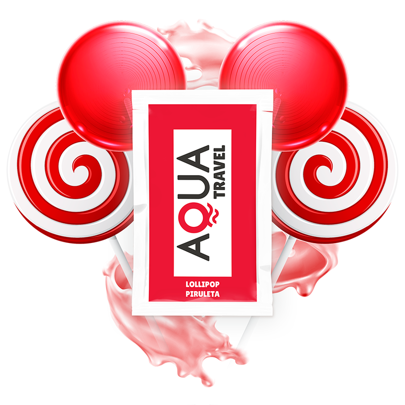 Aqua Travel - Lubrificante À Base De Água Sabor Pirulito 6 Ml