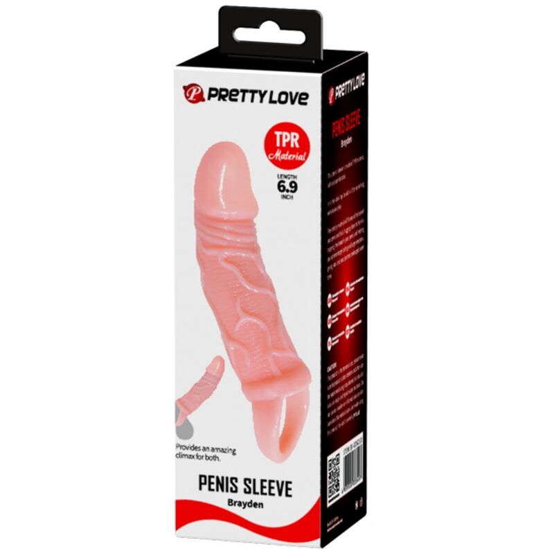 BAILE - CAPA EXTENSORA PARA PÊNIS COM STRAP PARA TESTÍCULOS 13.5 CM