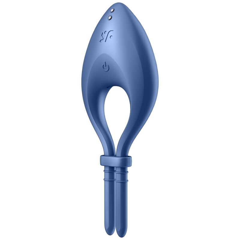 SATISFYER - BULLSEYE ANEL VIBRADOR APP AZUL