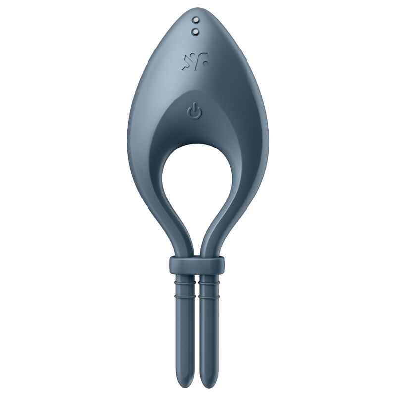 SATISFYER - BULLSEYE ANEL VIBRADOR APP CINZA