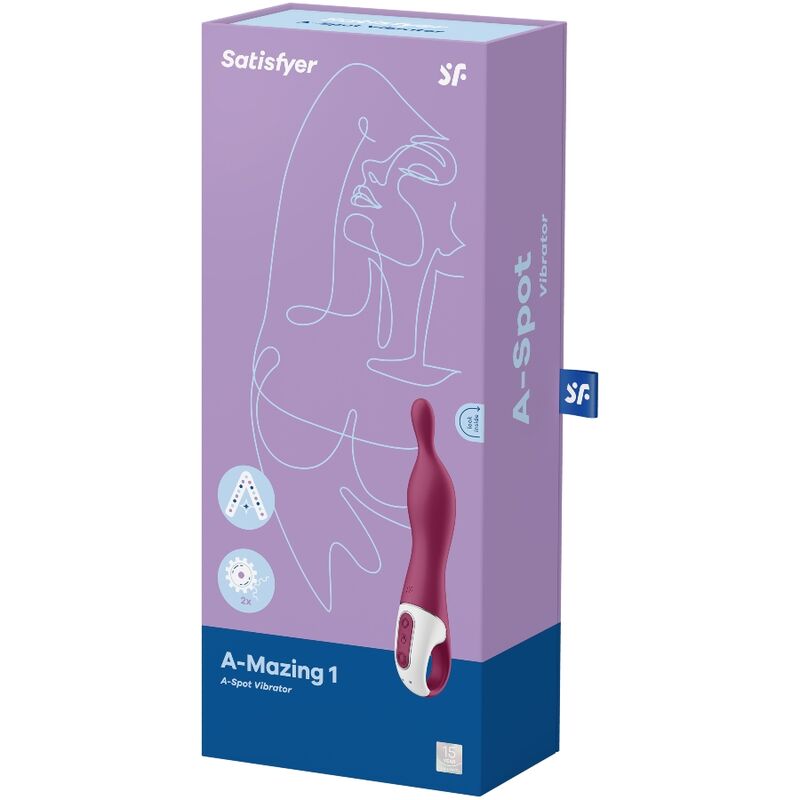 SATISFYER - AMAZING 1 VIBRADOR PONTO A BERRY