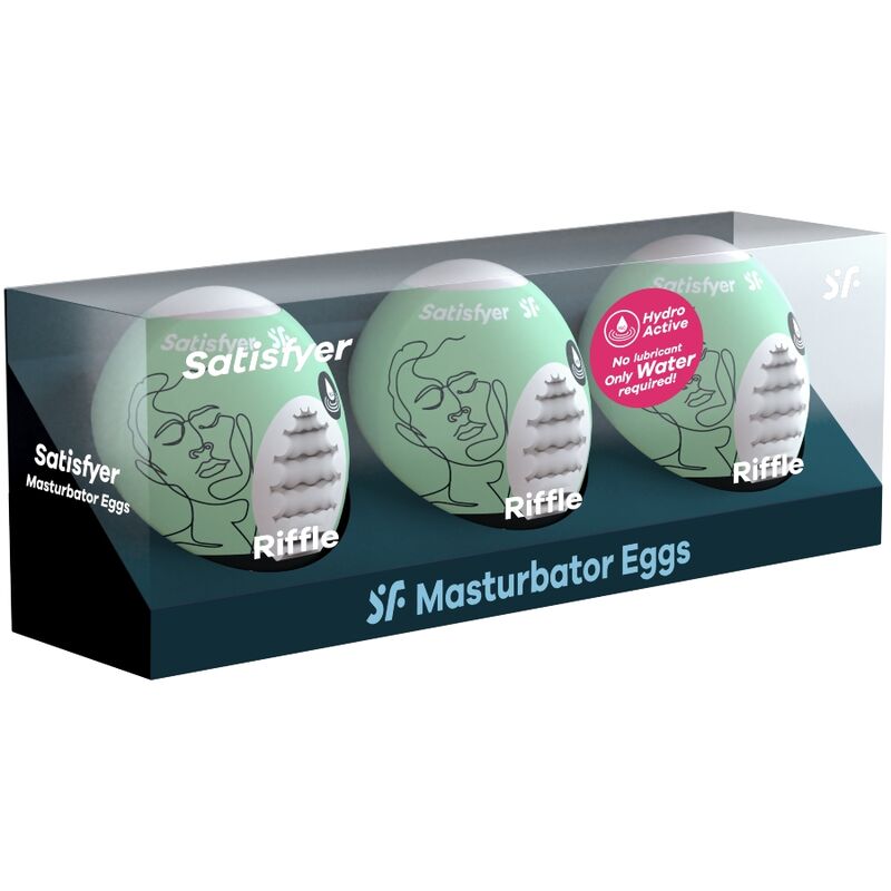 SATISFYER - 3 OVOS MASTURBADORES RIFFLE