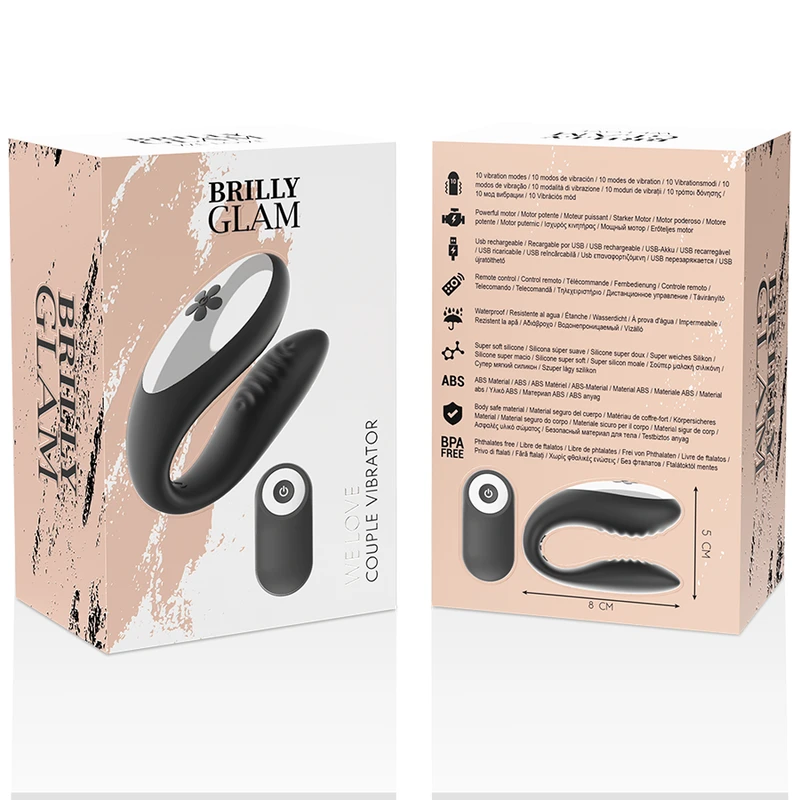 WE LOVE VIBRADOR PARA PAREJAS CONTROLE REMOTO - Sex Shop Sexy
