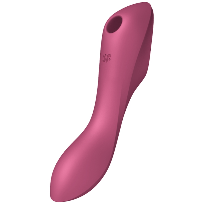 SATISFYER - VIBRADOR DE PULSO DE AR ​​CURVY TRINITY 3 VERMELHO