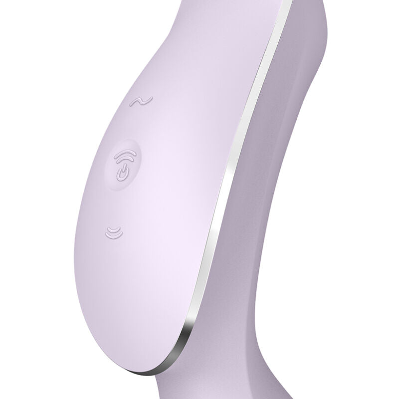 SATISFYER - VIBRADOR DE PULSO DE AR CURVY TRINITY 2 ROXO