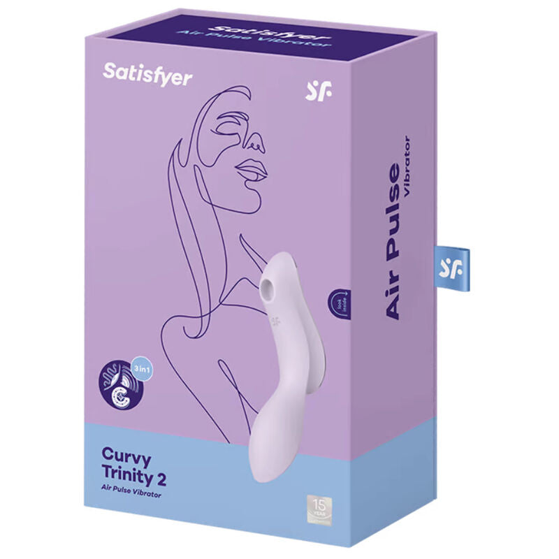 SATISFYER - CURVY TRINITY 2 STIMULATOR AND VIBRATOR BLACK