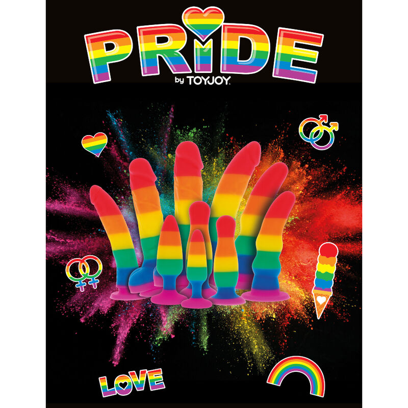 Orgulho - Bandeira Lgbt Dildo 19 Cm