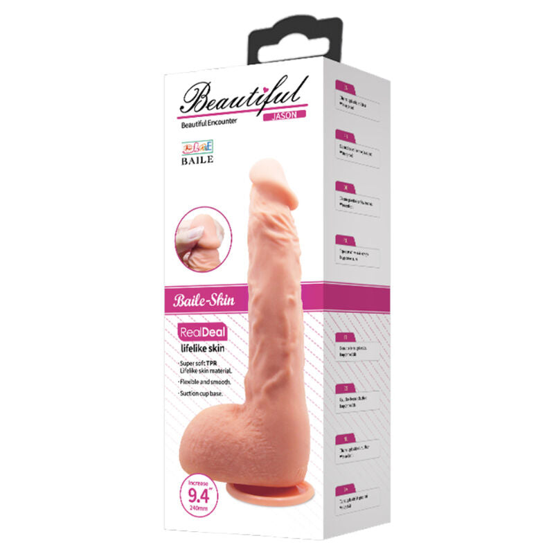 Baile - Dildo Realista Jason Natural 24 Cm