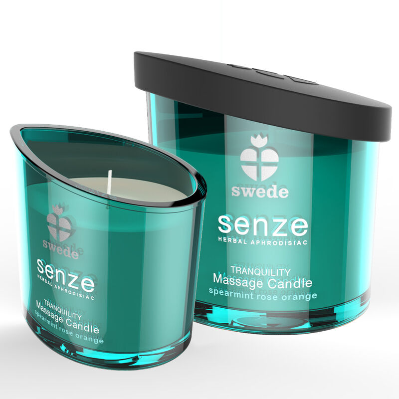 SWEDE - SENZE TRANQUILITY VELA DE MASSAGEM - HORTELÃ, ROSA, LARANJA