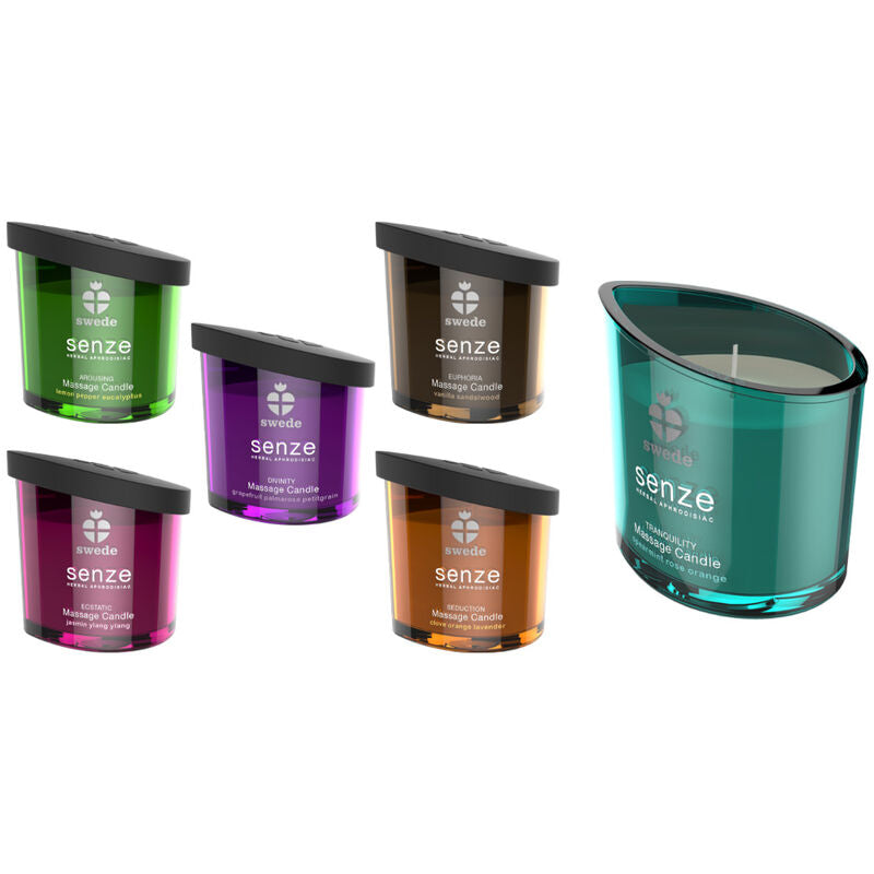 SWEDE - SENZE SEDUCTION VELA DE MASSAGEM - CRAVO, LARANJA, LAVANDA