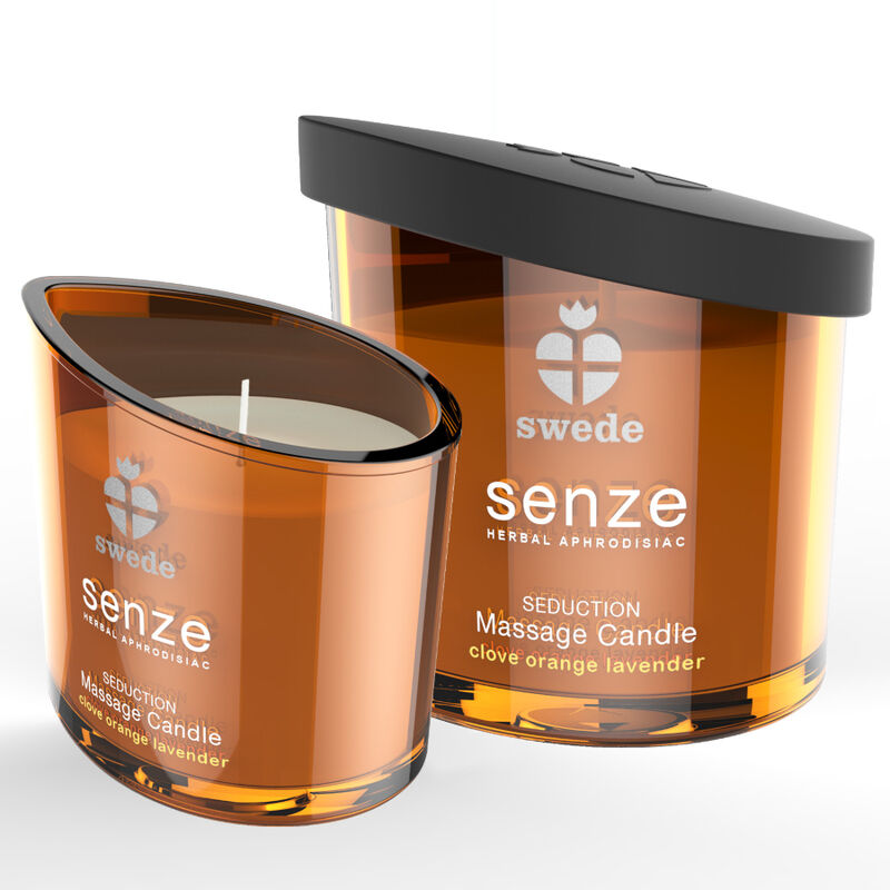 SWEDE - SENZE SEDUCTION VELA DE MASSAGEM - CRAVO, LARANJA, LAVANDA