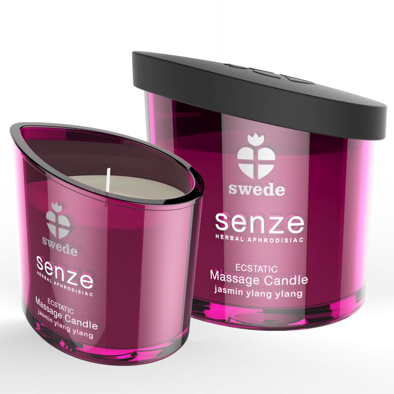 SWEDE - SENZE ECSTATIC VELA DE MASSAGEM - JASMIM, YLANG YLANG