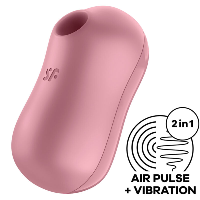SATISFYER - PURPLE COTTON CANDY STIMULATOR AND VIBRATOR