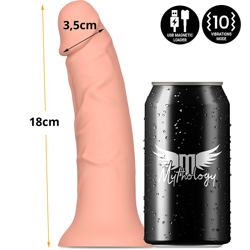 MYTHOLOGY - ASHER ORIGINAL DILDO S VIBRADOR COMPATÍVEL COM WATCHME WIRELESS