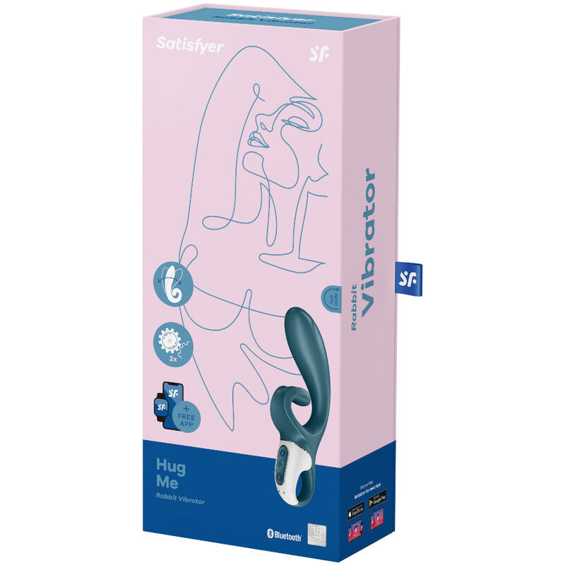 SATISFYER - HUG ME RABBIT VIBRATOR WITH APP PINK