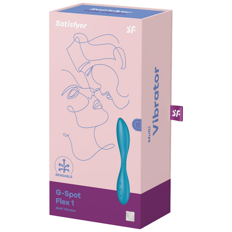 SATISFYER - G-SPOT FLEX 1 VIBRADOR MULTIFUNÇÕES AZUL