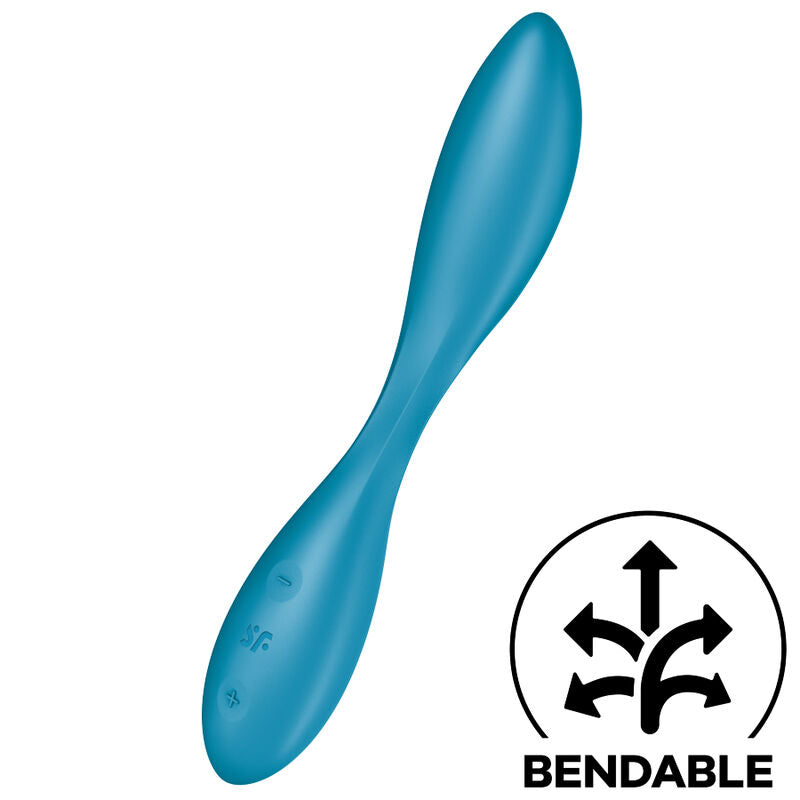 SATISFYER - G-SPOT FLEX 1 VIBRADOR MULTIFUNÇÕES AZUL