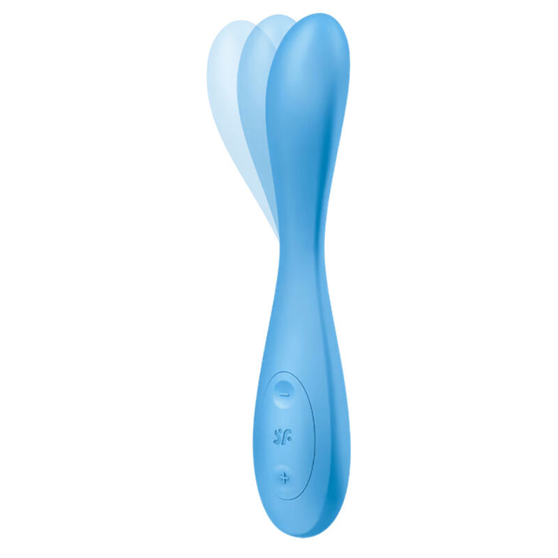 SATISFYER - G-SPOT FLEX 4+ VIBRADOR MULTIFUNÇÕES COM APP AZUL