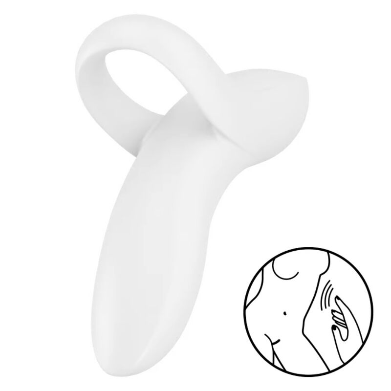 SATISFYER - BOLD LOVER DEDAL ESTIMULADOR BRANCO