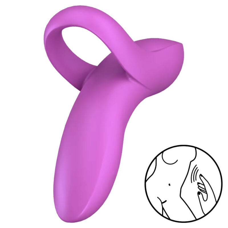 SATISFYER - BOLD LOVER WHITE STIMULATOR THIMBLE