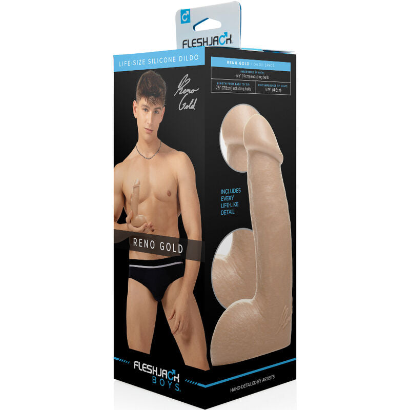 Fleshjack - Dildo Reno Gold 19 Cm