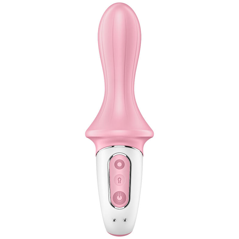 SATISFYER - AIR PUMP BOOTY 5+ VIBRADOR ANAL INSUFLÁVEL ROSA