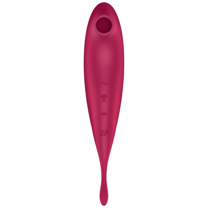 SATISFYER - TWIRLING PRO+ ESTIMULADOR DE PULSO DE AR E APLICATIVO VIBRADOR VERDE