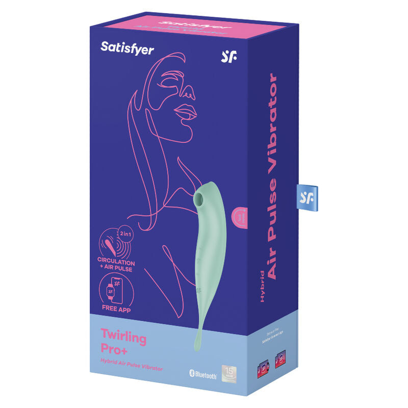 SATISFYER - TWIRLING PRO+ ESTIMULADOR E VIBRADOR COM APP VERMELHO